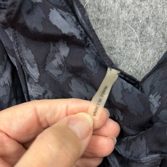 Rebecca Taylor Silk Ruffle Front Mini Dress Women's Size 0 V-Neck - Picture 4 of 9